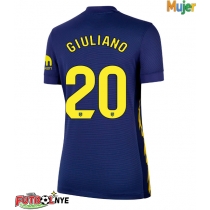 Camiseta Atletico Madrid Giuliano Simeone #20 Visitante Equipación para mujer 2025-26 manga corta
